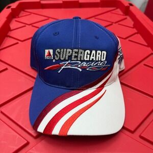 VTG NEW Citgo Supergard Racing Hat Roush Racing Jeff Burton 99 Snapback Snap Blu